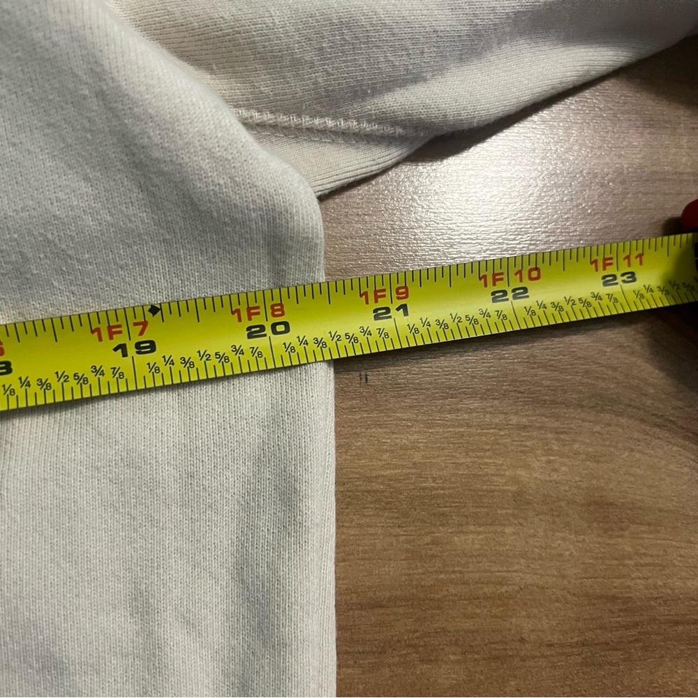 Madewell Stitched Shrunken Sweatshirt Bleached Linen Size Medium Women’s Cream - Picture 7 of 12